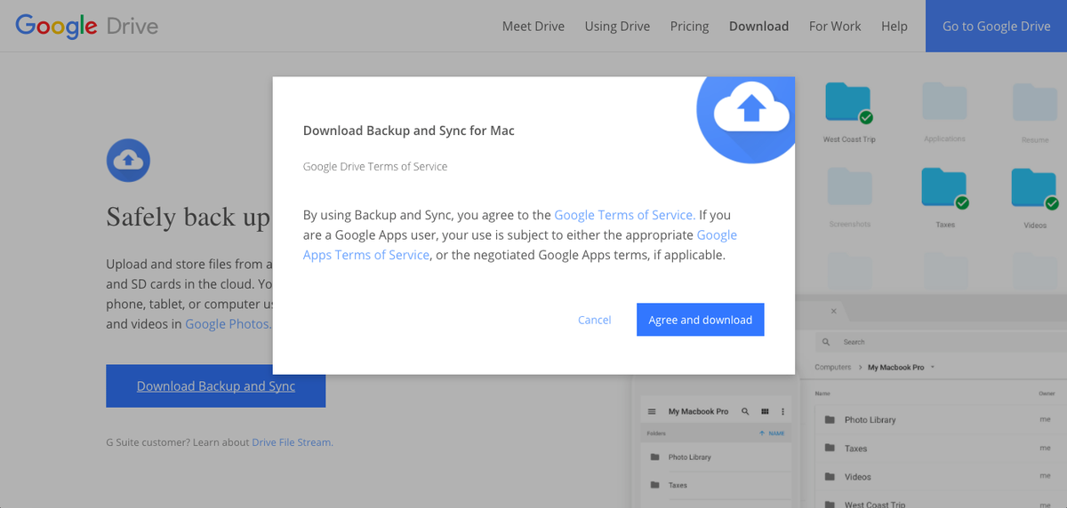 How to download google drive for my mac